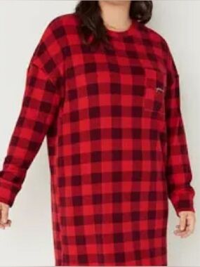 Victoria’s Secret Pink Buffalo Plaid nightgown size women’s medium